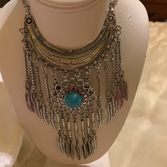 Dream catcher feather choker necklace - Picture 2 of 12